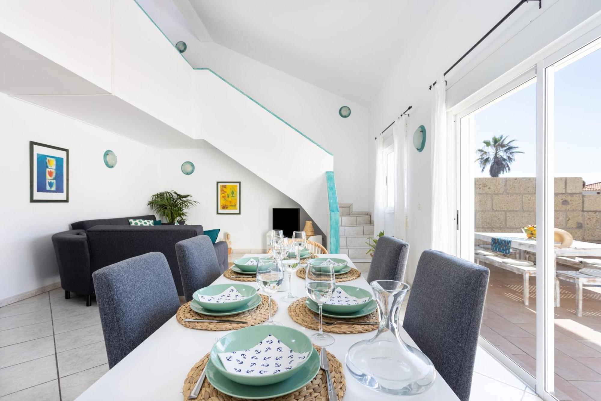 Casa Naranja - Heated Pool - Bbq - Terrace - Free Wifi - Child & Pet-Friendly - 3 Bedrooms - 6 People Poris de Abona Luaran gambar